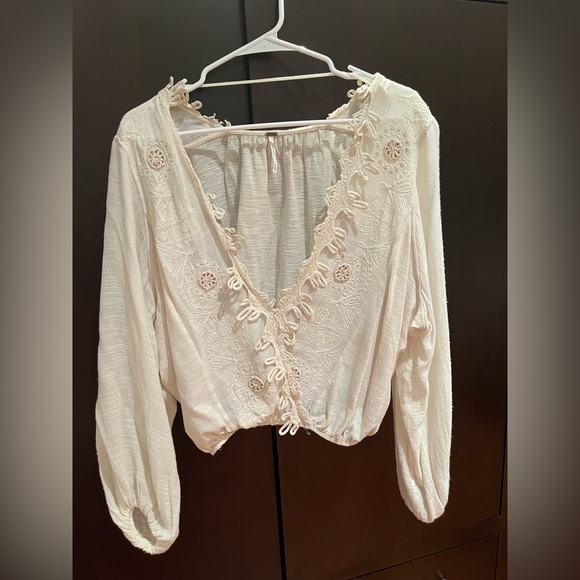 Brand: Free people Size: XS Style: Free people open shirt with fringe - Picture 1 of 5